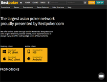 Tablet Screenshot of bestpoker.com
